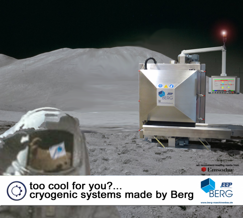 Berg EEP low-temperature deflashing systems for deep-cold deburring of elastomers, plastics and much more